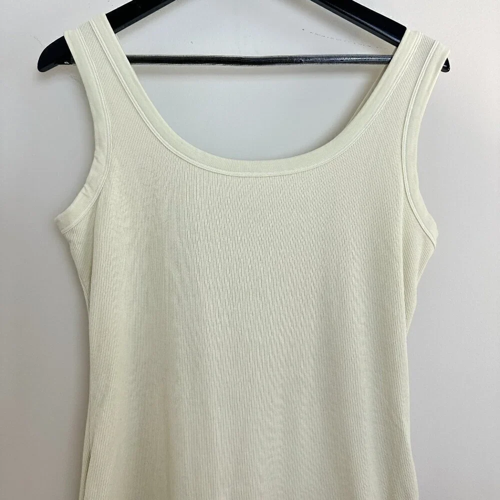 SKIMS Rib Stretch Cotton Romper in Bone Size 3X